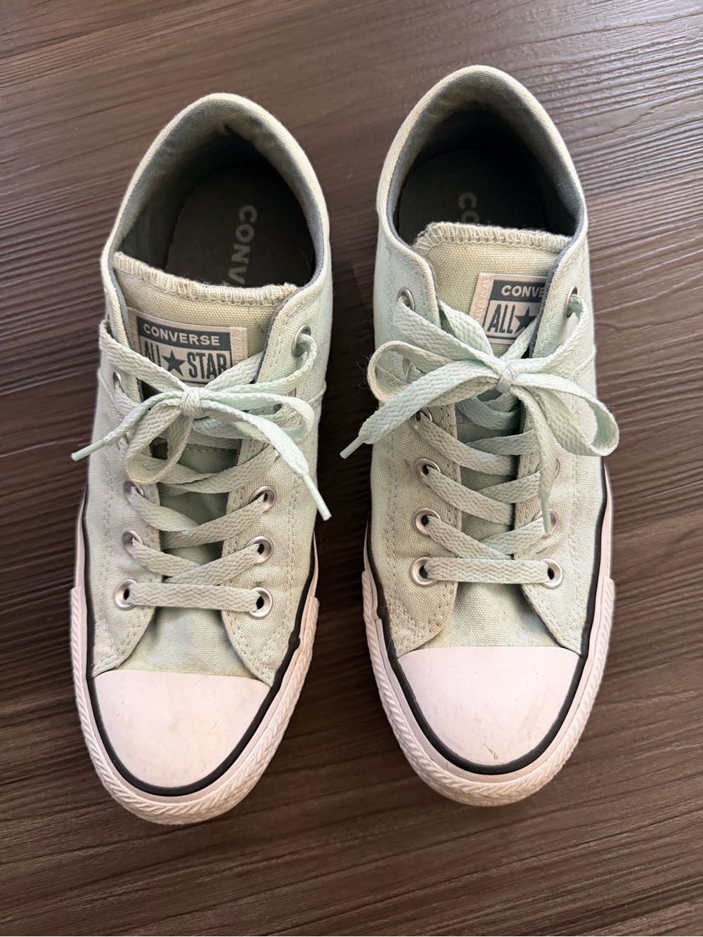Converse CTAS puffy tongue Madison OX Chuck Taylor in aqua mist woman’s size 8